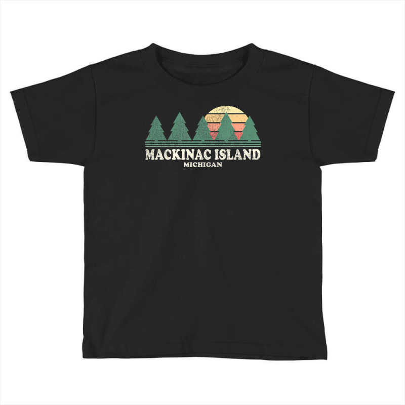 Mackinac Island Mi Vintage Throwback Retro 70s Toddler T-shirt by michaelyounger19 | Artistshot