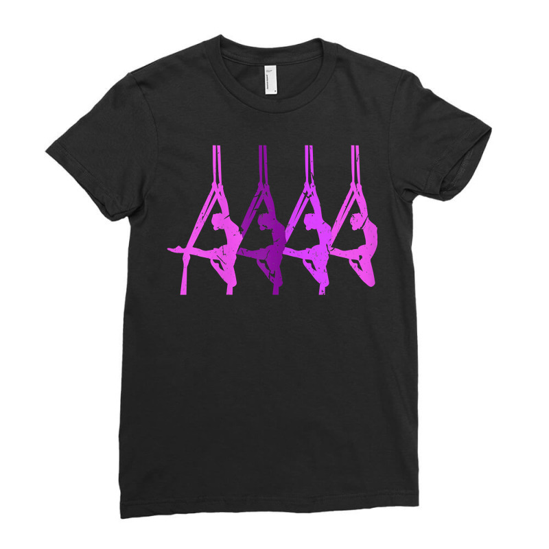 Aerial Gymnastic Aerialist Silks Dancer T Shirt Ladies Fitted T-Shirt by deemerx8lmshare | Artistshot