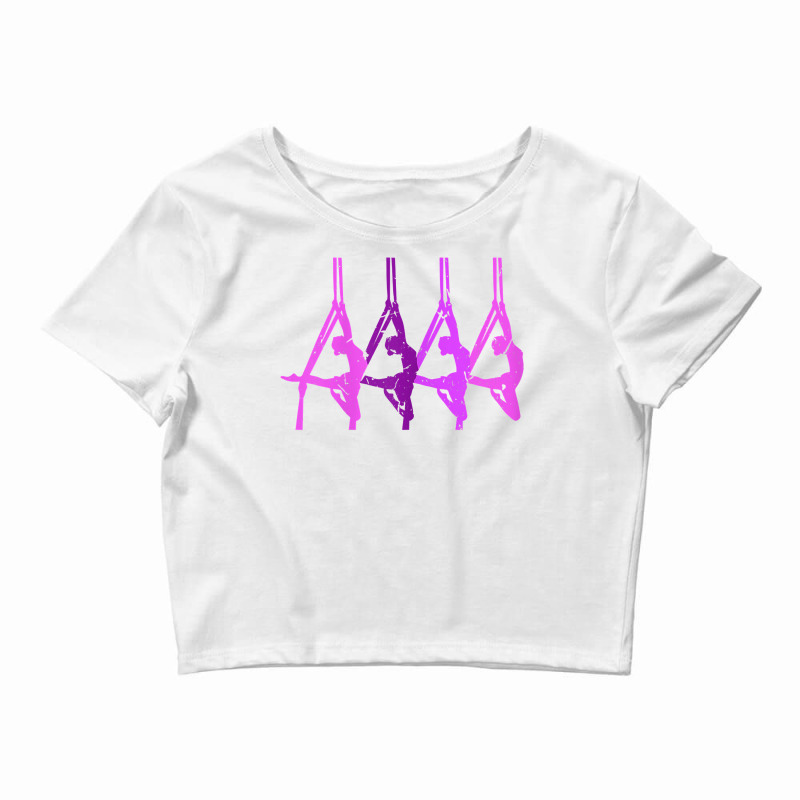 Aerial Gymnastic Aerialist Silks Dancer T Shirt Crop Top by deemerx8lmshare | Artistshot