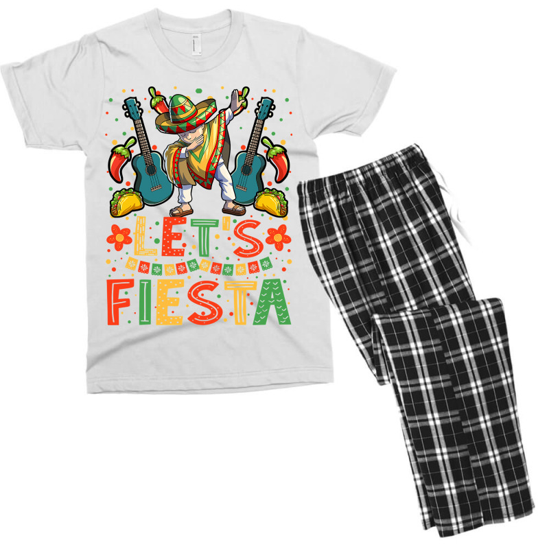 Dabbing Mexican Cinco De Mayo  Women And Men Sombrero Men's T-shirt Pajama Set by Aliceartist | Artistshot