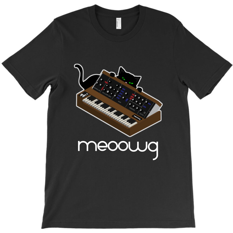 Synthesizer Cat Meow T-shirt | Artistshot