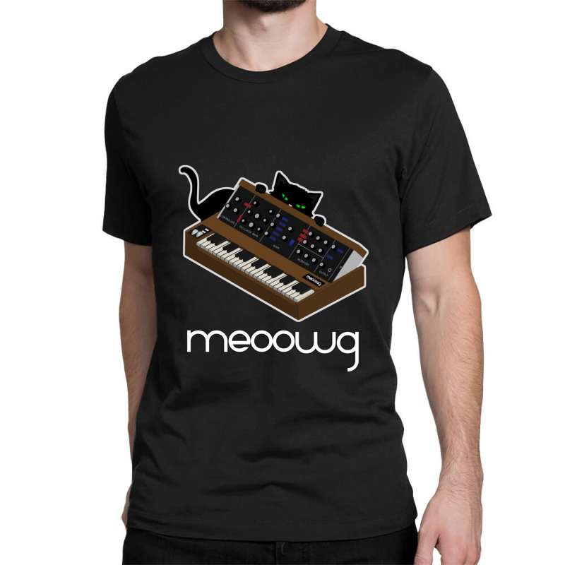 Synthesizer Cat Meow Classic T-shirt | Artistshot