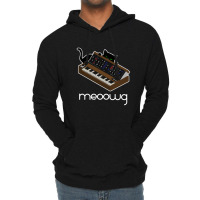 Synthesizer Cat Meow Lightweight Hoodie | Artistshot