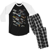 Synthesizer Fan Collection Men's 3/4 Sleeve Pajama Set | Artistshot