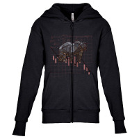 Grizzly Bear Youth Zipper Hoodie | Artistshot