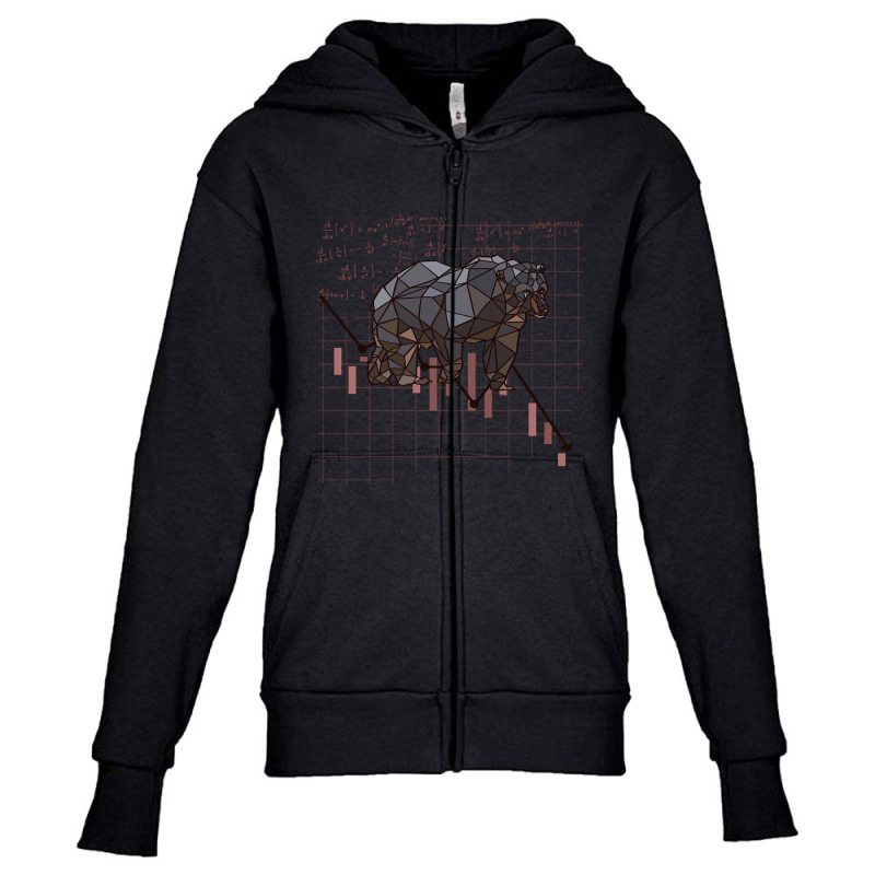 Grizzly Bear Youth Zipper Hoodie by laurynvanhoose | Artistshot