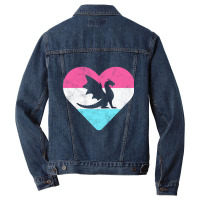 Trending Retro Vintage Dragon Gift Men Denim Jacket | Artistshot