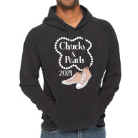 Chucks And Pearls 2021 Gift Vintage Hoodie | Artistshot