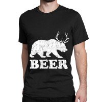 Beerbeardeerfunnygiftforbeerloversdrinkersmenwomen Classic T-shirt | Artistshot