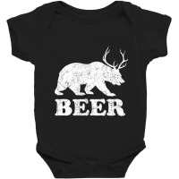 Beerbeardeerfunnygiftforbeerloversdrinkersmenwomen Baby Bodysuit | Artistshot