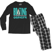 Boating Grandpa Sailboat Sailor Sail Sailing Hobby Granddad T Shirt Men's Long Sleeve Pajama Set | Artistshot