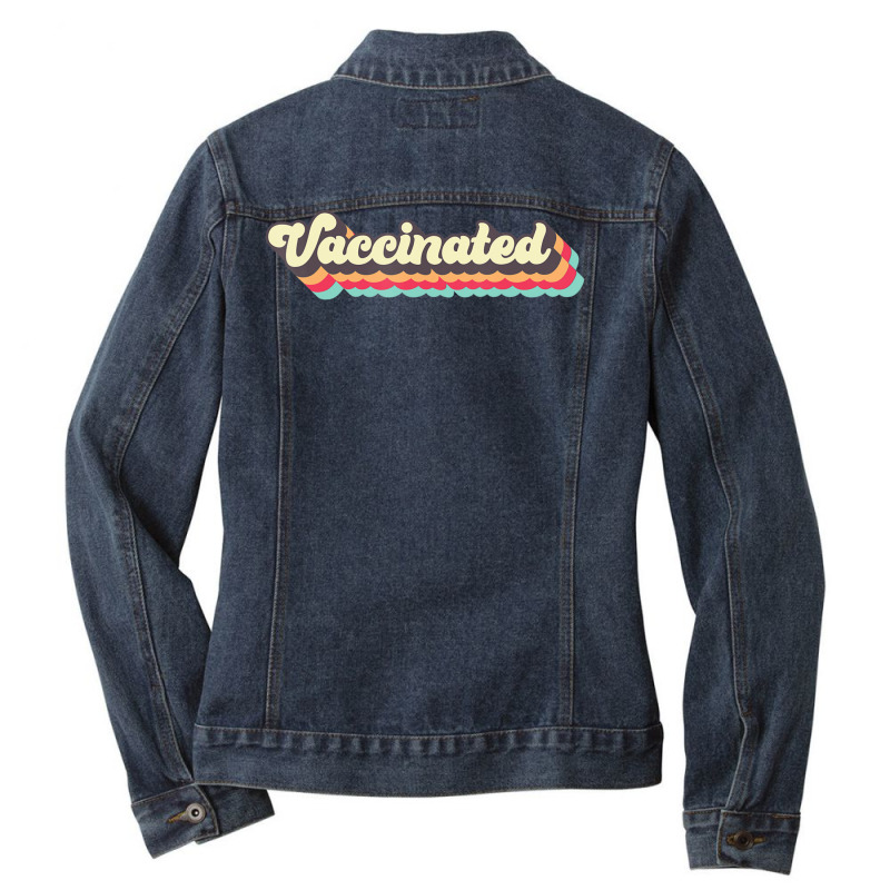 Vaccinated Plus Size Men Tops 2xl 3xl Retro 70s 80s Ladies Denim Jacket | Artistshot