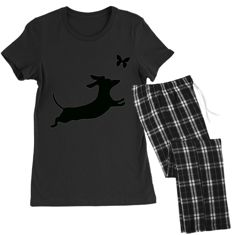 Limited Edition Dachshund Love Butterfly Women's Pajamas Set by femalesbaubles | Artistshot