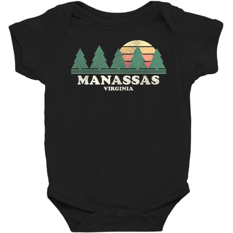 Manassas Va Vintage Throwback Retro 70s Baby Bodysuit by michaelyounger19 | Artistshot