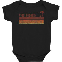 Venice Beach California Vintage 70s 80s Vacation Baby Bodysuit | Artistshot