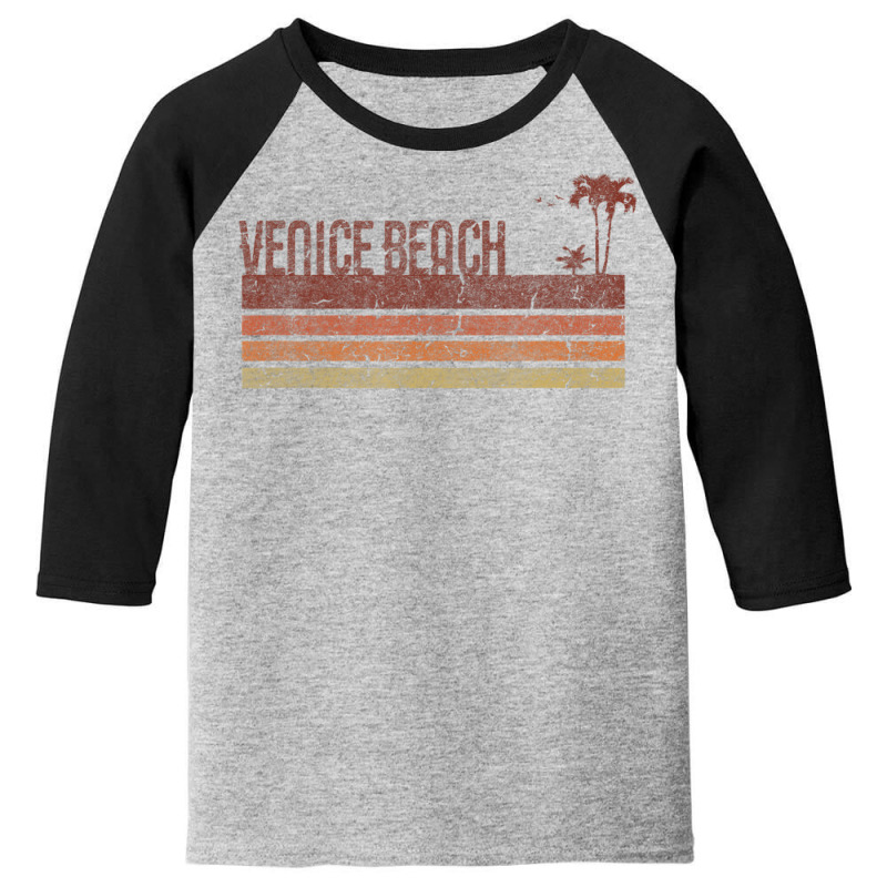 Venice Beach California Vintage 70s 80s Vacation Youth 3/4 Sleeve by hongquangd | Artistshot