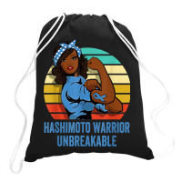 Hashimoto's Disease Warrior Shirt Unbreakable Drawstring Bags | Artistshot