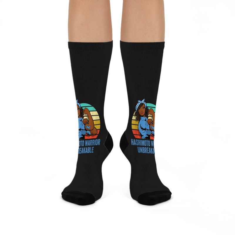 Hashimoto's Disease Warrior Shirt Unbreakable Crew Socks | Artistshot