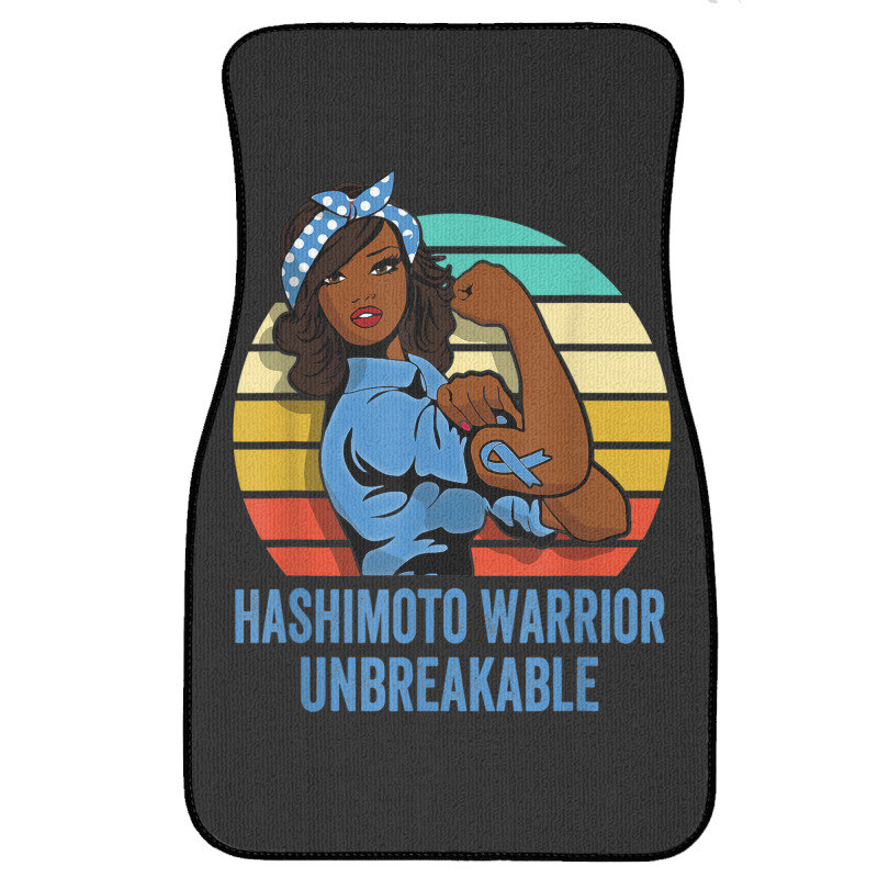 Hashimoto's Disease Warrior Shirt Unbreakable Front Car Mat | Artistshot