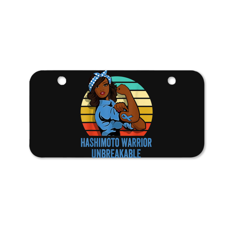 Hashimoto's Disease Warrior Shirt Unbreakable Bicycle License Plate | Artistshot