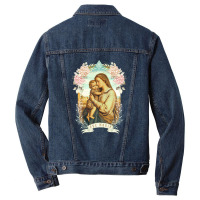 Ave Maria Schubert Latin Mass Blessed Mother Mary Hail Men Denim Jacket | Artistshot