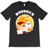 Boooks Ghost Reading Books Halloween Costume Funny Gift T-shirt | Artistshot