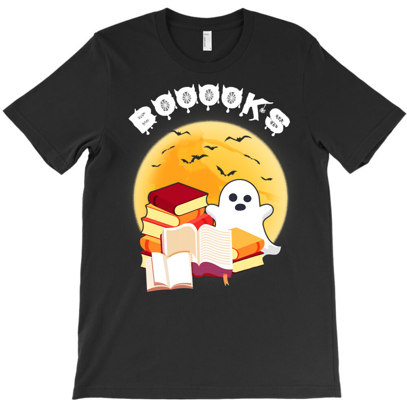 Boooks Ghost Reading Books Halloween Costume Funny Gift T-shirt | Artistshot