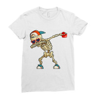 Dabbing Skeleton Valentine Day Love Heart Glasses Boys Mens Ladies Fitted T-shirt | Artistshot