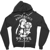 Trending Abstinence 99.99%25 Effective Zipper Hoodie | Artistshot