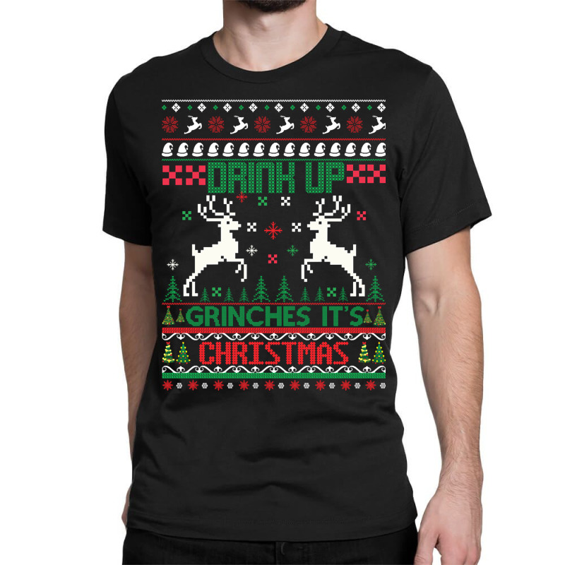 Hot Trend Drink Up Grinches, Love From The Christmas Grinch. Classic T-shirt by Milne Charlton | Artistshot