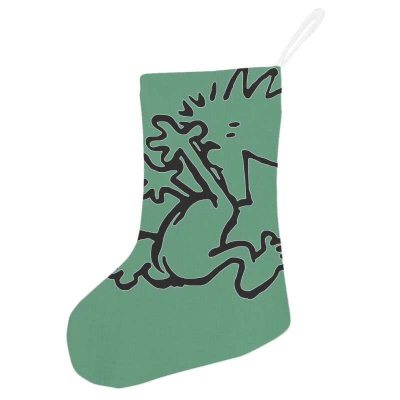 Calvin & Hobbes Comic Running Naked Holiday Stocking | Artistshot
