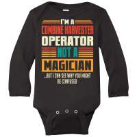 Combine Harvester Operator Funny Quote Retro Vintage T Shirt Long Sleeve Baby Bodysuit | Artistshot