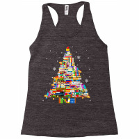 Christmas Library Tree Lights For Librarian And Book Lover T Shirt Racerback Tank | Artistshot