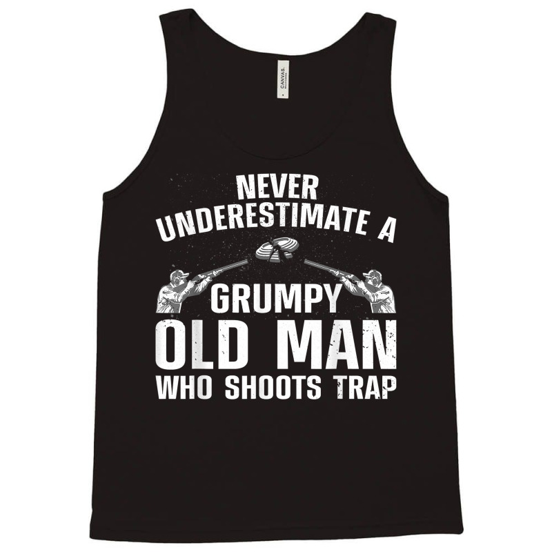 Cool Trap Shooting For Men Dad Grandpa Skeet Target Shooter T Shirt Tank Top | Artistshot