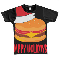 Trending Happy Holidays With Cheese Shirt Christmas Cheeseburger Gift- Graphic Youth T-shirt | Artistshot