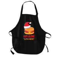 Trending Happy Holidays With Cheese Shirt Christmas Cheeseburger Gift- Medium-length Apron | Artistshot