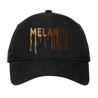 Unique Hand Drawn Melanated Drippin Paint Melanin Blm Bhm Adjustable Cap | Artistshot