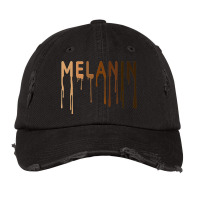 Unique Hand Drawn Melanated Drippin Paint Melanin Blm Bhm Vintage Cap | Artistshot