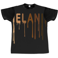 Unique Hand Drawn Melanated Drippin Paint Melanin Blm Bhm Graphic T-shirt | Artistshot