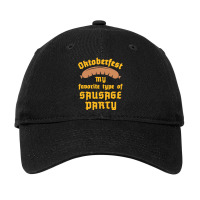 Trending Oktoberfest Shirt - My Favorite Type Of Sausage Party Adjustable Cap | Artistshot