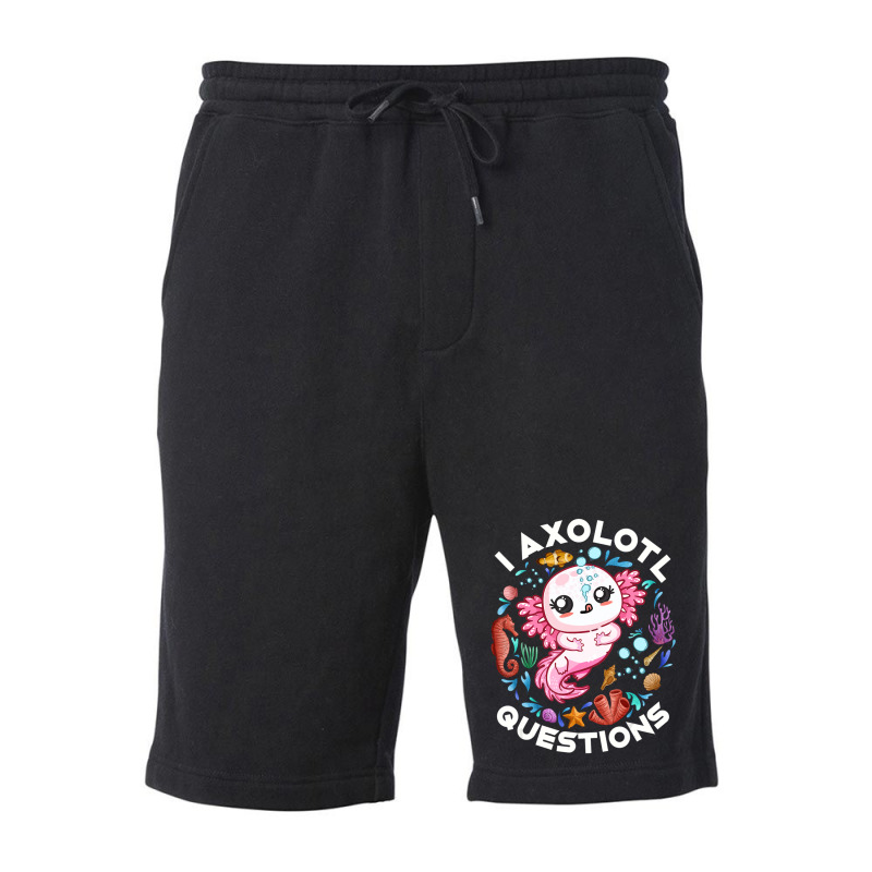 Limited Edition I Axolotl Questions Funny Saying Axolotl Lover Girls K Fleece Short by behindcedar22 | Artistshot