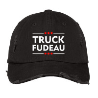 Truck You Trudeau Usa Canada Flag Truckers Vintage Cap | Artistshot