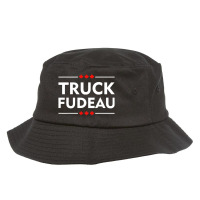 Truck You Trudeau Usa Canada Flag Truckers Bucket Hat | Artistshot