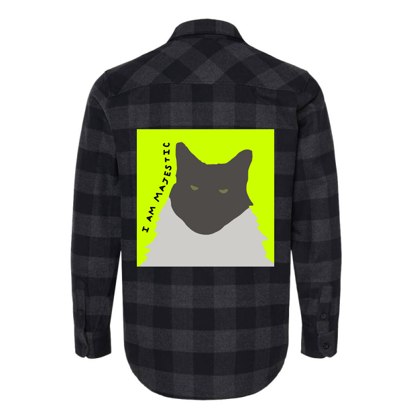 I Am Majestic Abstract Cat Flannel Shirt | Artistshot