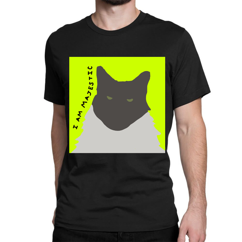 I Am Majestic Abstract Cat Classic T-shirt | Artistshot