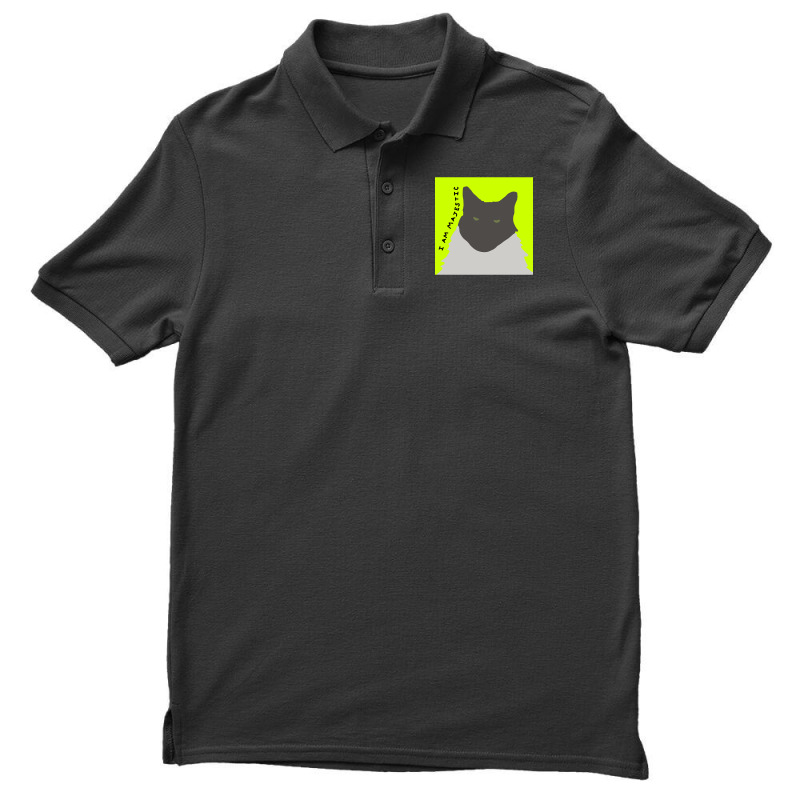 I Am Majestic Abstract Cat Men's Polo Shirt | Artistshot