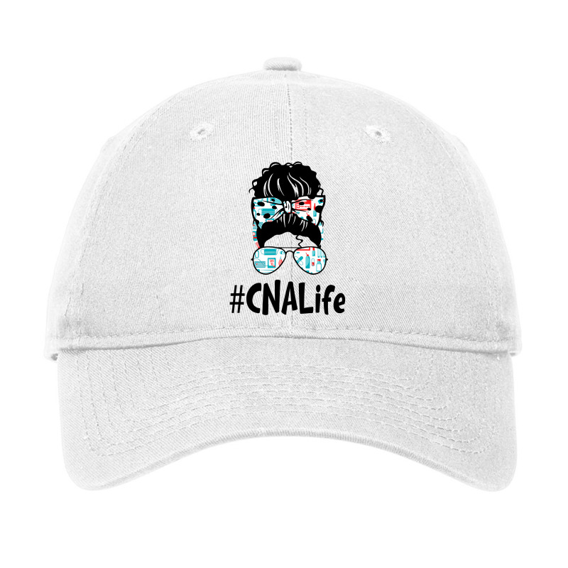 Messy Bun Cna Life Nurse Gift 2021 Ideas Funny Adjustable Cap by AlejandroArtist | Artistshot