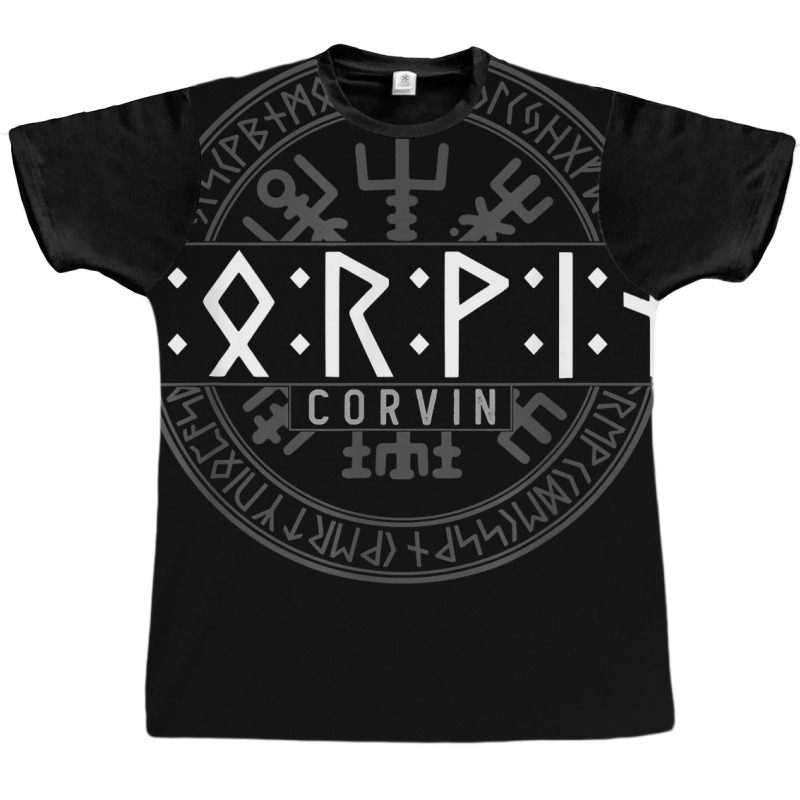 Corvin In Futhark Runes Viking T Shirt Graphic T-shirt | Artistshot