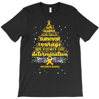 Hot Trend Endometriosis Awareness Awareness - Christmas Tree Hope Cur T-shirt | Artistshot