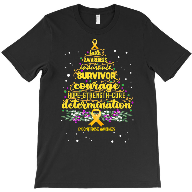 Hot Trend Endometriosis Awareness Awareness - Christmas Tree Hope Cur T-Shirt by lykhongduong9enev3 | Artistshot